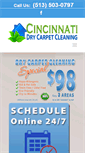 Mobile Screenshot of cincinnatidrycarpetcleaning.com